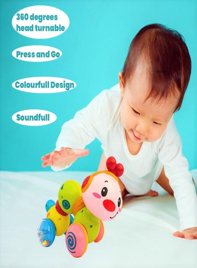 NIYANETAIL Baby Toys 6 Months Plus - Crawling Toys for 1 Year Old Girls Gifts with Music & Light, Press & Go Baby Toys 12+ Months 1st Birthday Gifts for Girls Boys,Multicolor (Color May Vary). - Image 3